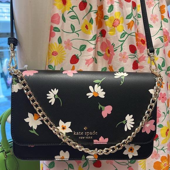 Kate Spade Madison Floral Waltz Flap Convertible Crossbody
Black Multi
NWT - Picture 15 of 16